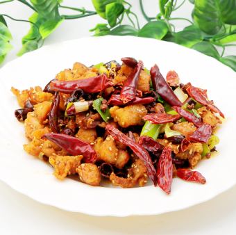 豚肉のみそ炒め/とり肉の辛子炒め