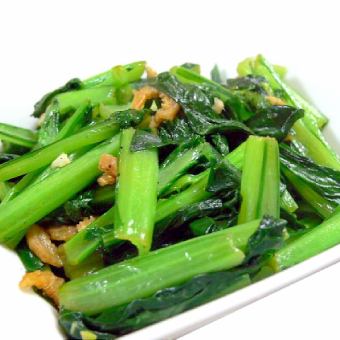 バンバンジーサラダ/中国青菜炒め
