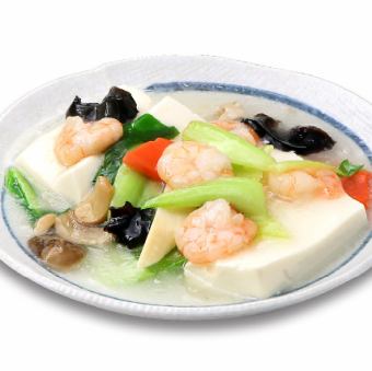 エビ豆腐うま煮/ニラと玉子炒め