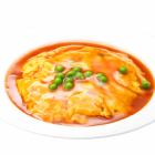 カニ玉/揚げ豆腐の甘酢あんかけ