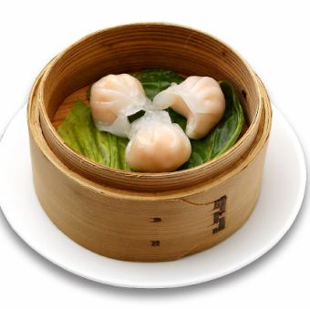 エビ蒸し餃子(3個)/ニラ饅頭(3個)