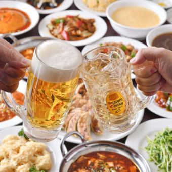 【150分飲み放題付！】焼き餃子×麻婆豆腐×揚州黒炒飯食べ放題！全13品コース5980円