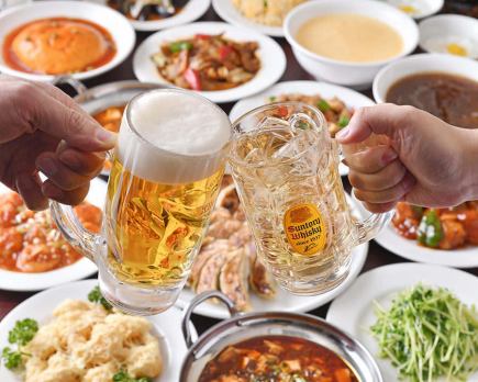 【150分飲み放題付!】焼き餃子×麻婆豆腐×揚州黒炒飯食べ放題!全13品コース5980円
