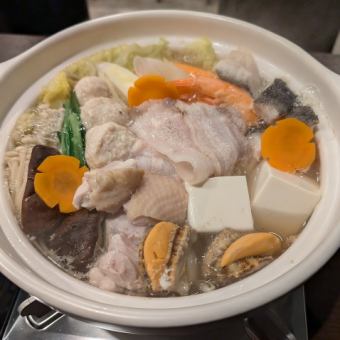 [Reservations only available through Hot Pepper Gourmet!] All-you-can-drink + salt chanko hotpot + 3-course meal