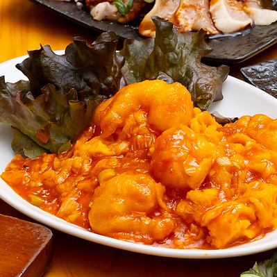 海老の天ぷら/海老のチリソース/海老の甘酢/海老の旨煮