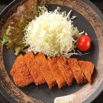 豚カツとキャベツ盛り