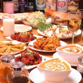 [120 minutes of all-you-can-drink included] Party course with Ankit's popular biryani (9 dishes in total)