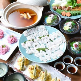 夏季限定《飲み放題付》鱧すき鍋コース◆鱧湯引き、鱧の天麩羅、鱧すき鍋が楽しめる 税込7,800円