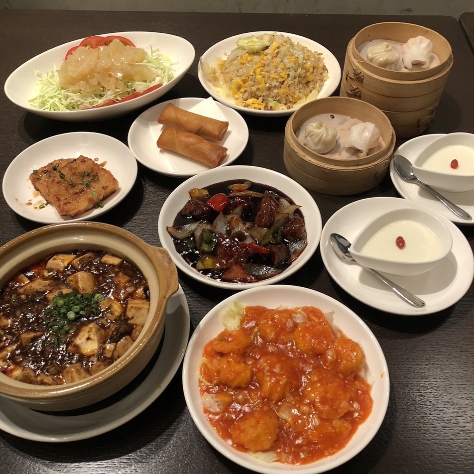 120分飲み放題付】HACHI自慢コース(黒酢酢豚・麻婆豆腐etc)5800円