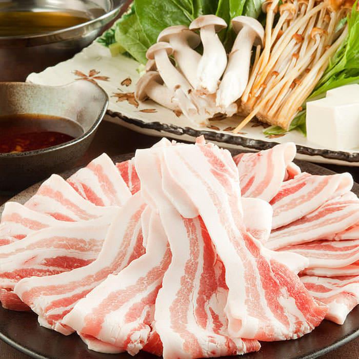 에치고 모치 돼지의 샤브샤브는 소재 본래의 맛을 맛볼 수 있는 호화로운 일품