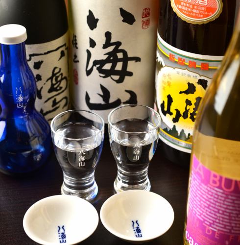 日本酒は「八海山」のみ！名古屋トップクラスの品揃え。