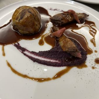 ~12/18【期間限定/ジビエコース】ジビエとオマールやキャビア等の高級な食材を取り入れた全11品