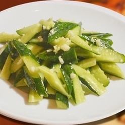 Cucumber with garlic