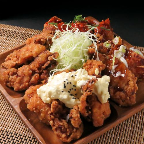 A combination of 4 types of great-value fried chicken ☆