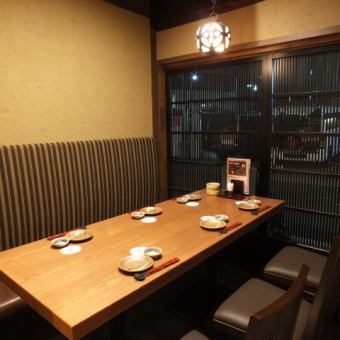 Private room 6 seats x 2 Because it has a calm atmosphere, it matches any scene ★