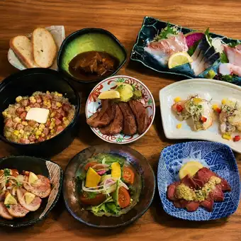 【個室確約】直送鮮魚,牛たん,季節の逸品を！接待・会社宴会におすすめ 2時間飲み放題付 6,000円