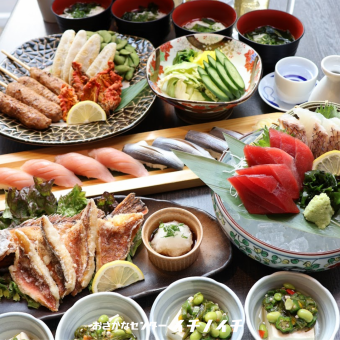 【みちのく宴会コース】料理7品＋地酒も飲める120分飲み放題＋￥550でクラフトビールも！