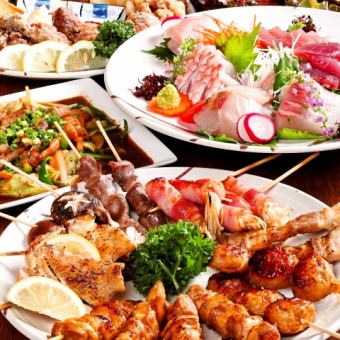 ≪2H all-you-can-drink included≫ A plan with outstanding value for money! 6 dishes including yakitori platter and oden platter [easy course] ⇒ 3000 yen