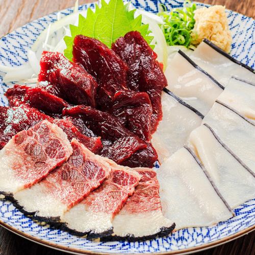 3種盛合わせ刺身