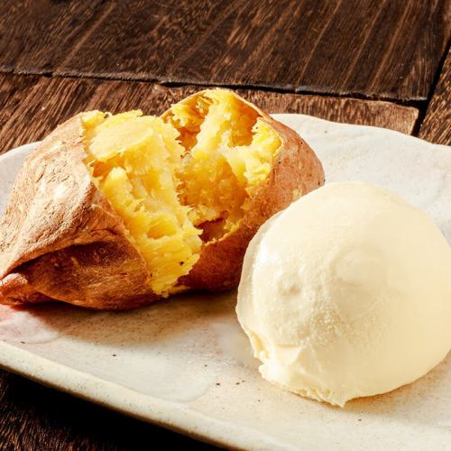 安納芋のアイス添え