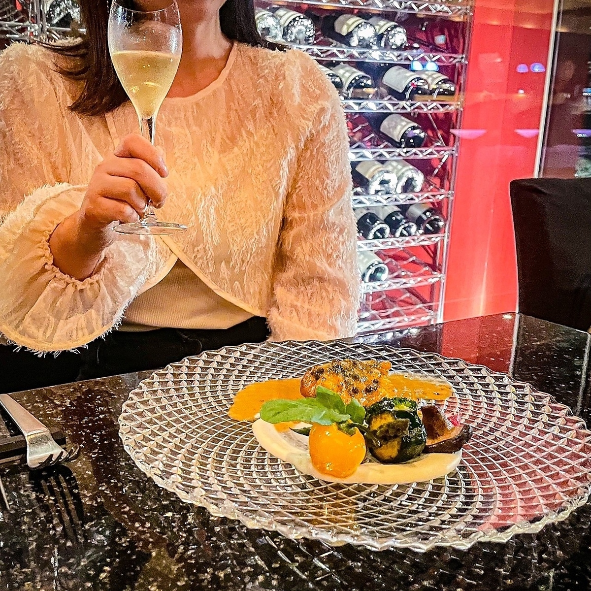 Enjoy a sophisticated evening in a luxurious setting with French wines.