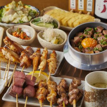 至高の味わい極上牛タンと長崎ばってん鶏【逸鳥逸舌食前方丈コース】2時間飲み放題付13品6000円
