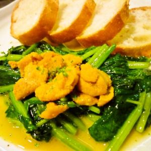 海胆配法棍面包