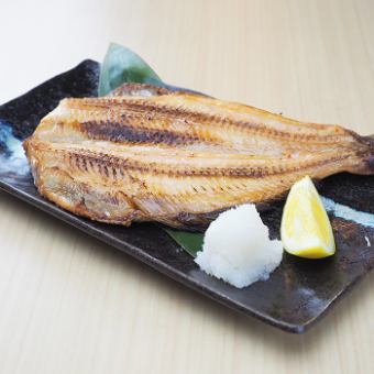 Oversized atka mackerel grilled