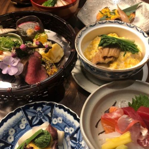 [Omakase course (monthly)] 8,000 yen (tax included)