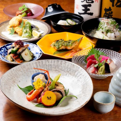 [Omakase Course (changes monthly)] 8,800 yen (tax included)