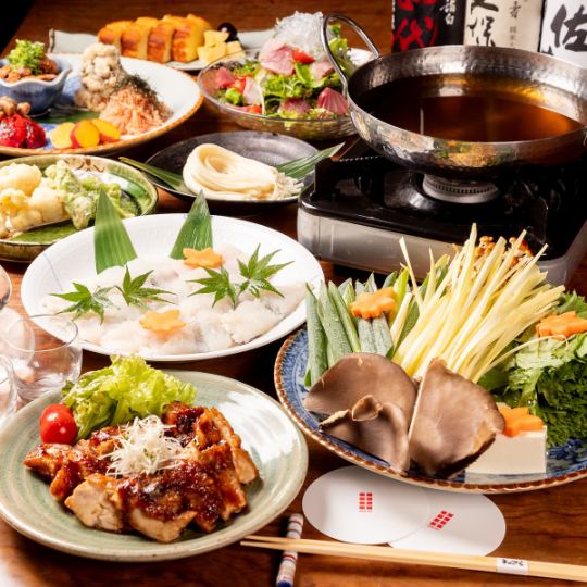 【120分飲み放題付き】6～9月限定！鱧しゃぶ鍋コース12100円
