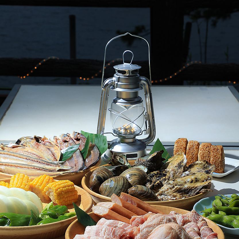 名勝三ツ石が一望できる絶景の高山でBBQ！♪