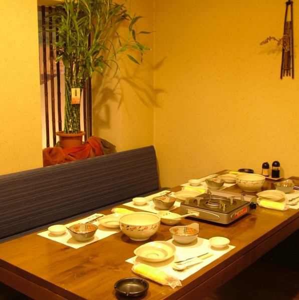 The private table seats are a space where you can relax without worrying about people around you...you can enjoy your meal without worrying about the distance between you and other people.Of course, we are thoroughly disinfecting and ventilating the store, so please feel free to visit us.