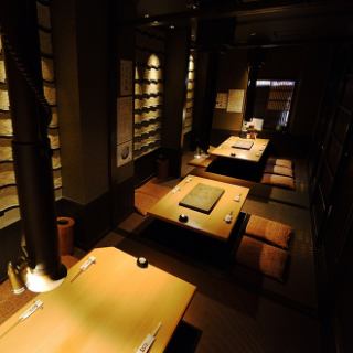 [Digging Gotatsu Seats] We have private digging room that is popular from small groups to groups! Each private room is popular, so it is recommended to make a reservation! Produce a fun time with fresh shellfish and local sake from Mie prefecture We have a large selection of products unique to shellfish specialty stores!