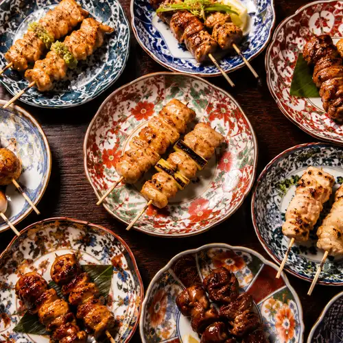 【期間限定】2時間生ビール付飲み放題×炭火焼き鳥全13種食べ放題ほか逸品含む『遊』全17品3890円⇒2980円