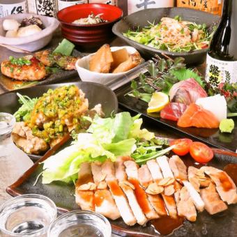 [Full of great summer dishes] Homemade Yurinchi, 3 kinds of sashimi, 3 kinds of yakitori, 8 dishes in total, 120 minutes with all-you-can-drink (last order 30 minutes before) ⇒ 4000 yen