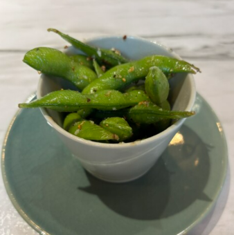 燻製唐辛子の枝豆ペペロンチーノ