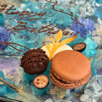 メッセージ付きデザートプレート