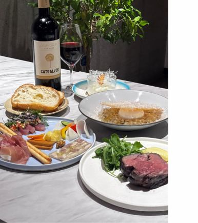 【360gリブロースのローストビーフフランベコース】