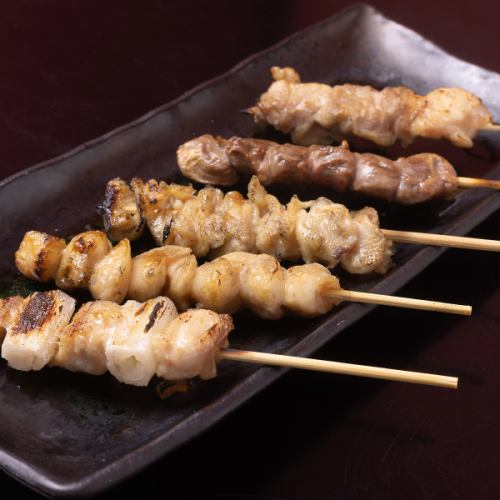 야키토리 1개 세금 포함 110엔!!