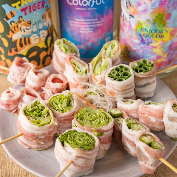 【SNS映え必須!】野菜巻き