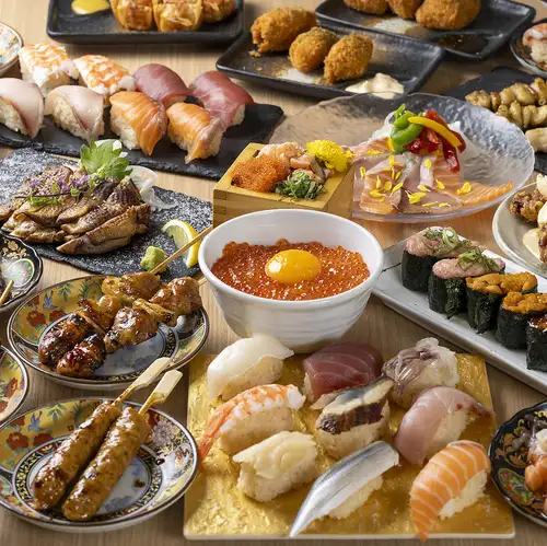 All-you-can-eat sushi and yakitori!