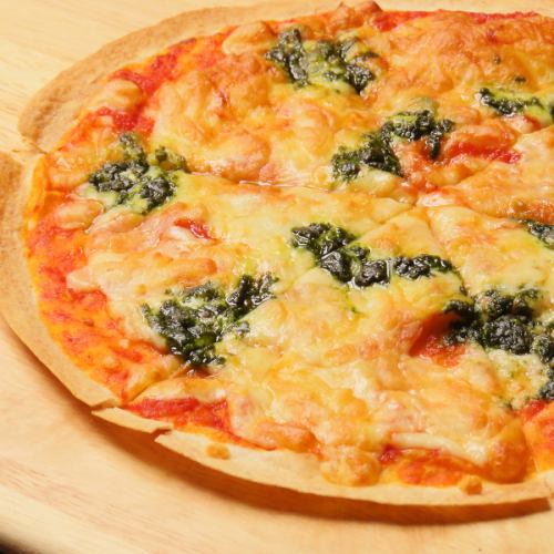 Our proud pizza with crispy crust