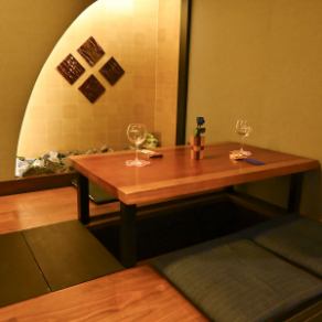 掘りごたつ席でゆったりとお寛ぎいただけます♪