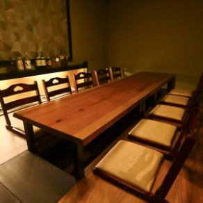 個室は最大10名様まで♪