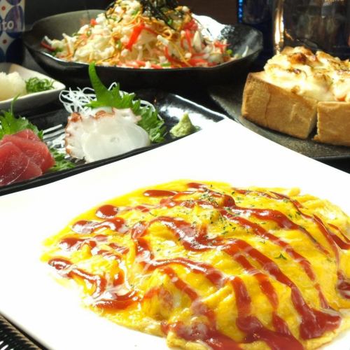Popular menu "Fluffy omelet rice"