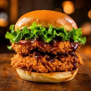 クリスピーチキンダブルスタックバーガー