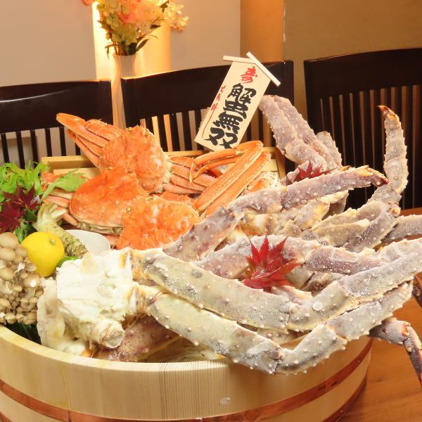 北海道直送！ミシュラン2つ星シェフ監修の料理や蟹をたっぷりご堪能いただけるコース！25,000円（税込）
