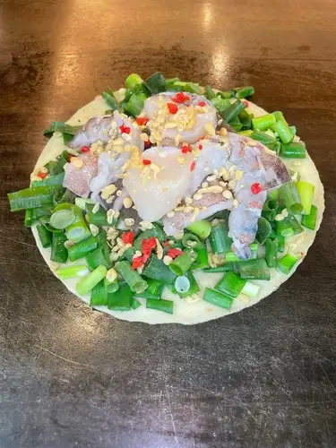 ねぎ焼　　海鮮スペシャル（いか　えび　貝柱）