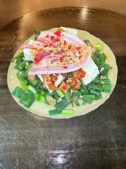 ねぎ焼　　豚　キムチ　豆腐